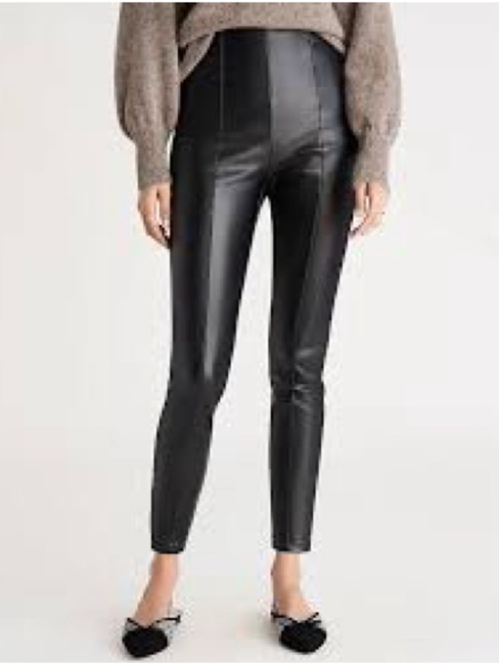 Banana Republic Black Faux Leather Leggings